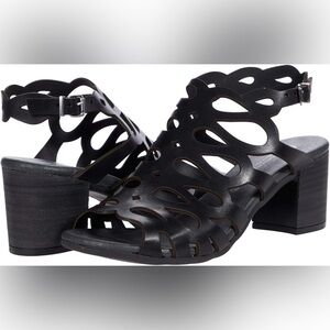 NEW w/Box Eric Michael Toscana Leather Cutout Sandals Euro 41 US Size 9.5-10
